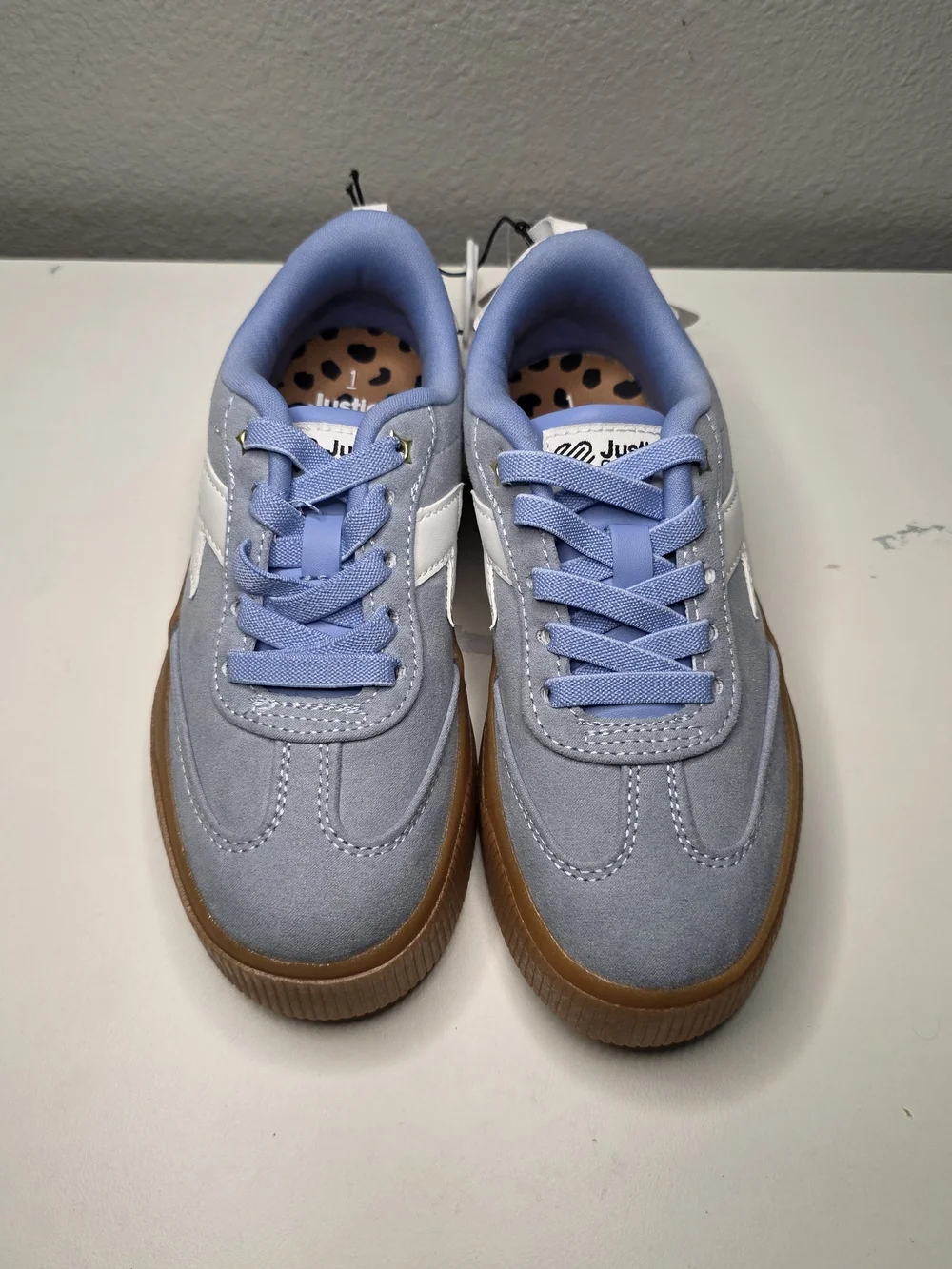 Justice Kids' Light Blue Platform Sneakers